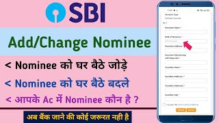 SBI Bank Ac Me Nominee Kaise Add Kare  How To AddChange Nominee In Sbi Account  View Nominee [upl. by Yerfdog]