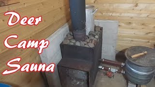 How Our Off Grid Wood Stove Sauna Works [upl. by Weed]