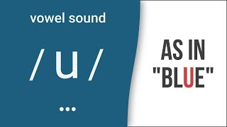 Vowel Sound  u  as in quotbluequot American English Pronunciation [upl. by Ahsinawt]