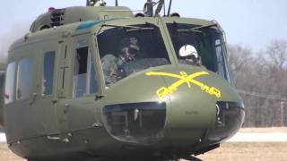 Restored Vietnam UH1H Huey Helicopter First Flights [upl. by Eirok908]