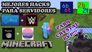 ¡MEJORES HACKS PARA SERVERS DE MINECRAFT [upl. by Neveda]