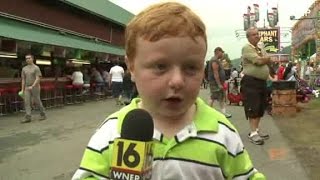 Apparently kid interviewed at Pennsylvania county fair [upl. by Bissell]