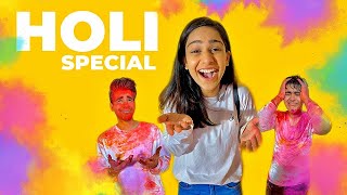 HOLI SPECIAL TWIN TELEPATHY Challenge  Rimorav Vlogs [upl. by Adnirim]