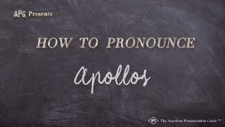 How to Pronounce Apollos  Apollos Pronunciation [upl. by Aniral]