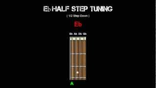 Bass Tuning  Eb Half Step [upl. by Namso]