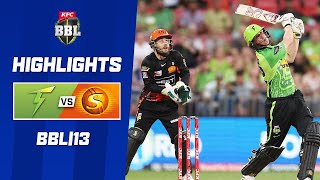 Sydney Thunder v Perth Scorchers  BBL13 [upl. by Lyreb181]