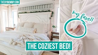 How to Make Your Bed Comfortable for the most luxurious sleep EVER  The DIY Mommy [upl. by Berrie]