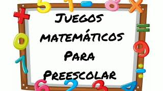 Juegos y actividades matemáticas para el preescolar [upl. by Anyalram]