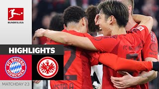 Bayern Shows No Mercy  FC Bayern München  Eintracht Frankfurt  Highlights  Matchday 23 – 2425 [upl. by Smaj]