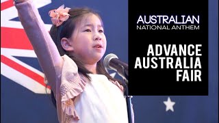 ADVANCE AUSTRALIA FAIR  National Anthem Of Australia With Lyrics  Wow A Powerful Performance [upl. by Power22]