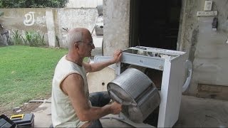 Lavarropas Automaticos Cambio de Rodamiento de Cuba How to Change Bearings on a Washing Machine [upl. by Cynera]