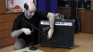 How to connect an electric guitar and amplifier to the PA system [upl. by Orabla]