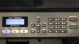 How to Set Up Wireless for the Brother™ MFC7860DW Printer [upl. by Roswell]