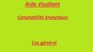 comptabilité analytique  exercice corrigé [upl. by Malita141]