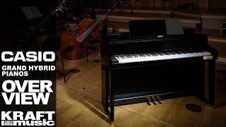 Casio Celviano Grand Hybrid Digital Pianos  Overview with Rich Formidoni [upl. by Ahtinak]