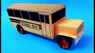 Como hacer un BUS escolar con cartón y materiales reciclados [upl. by Alisha]