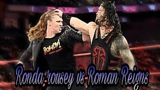 Ronda rousey vs Roman Reigns full match highlights [upl. by Teiv672]