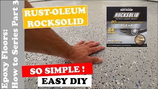 How to apply Rustoleum Rocksolid Clear Top Coat  Easy DIY 2021 [upl. by Elder]