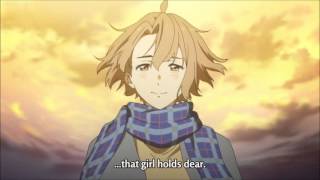 Anime Highlights  Kyoukai no kanata quotIll be therequot Movie Sequel ending scene [upl. by Nalak]