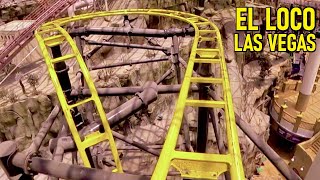 El Loco  Las Vegas Adventuredome Roller Coaster  POV [upl. by Aeht]