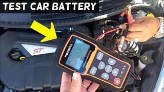 HOW TO TEST CAR BATTERY AND ALTERNATOR [upl. by Nitaf714]