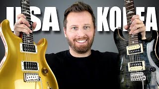 Paul Reed Smith vs PRS SE  American vs Korean Guitar Comparison [upl. by Rubel]