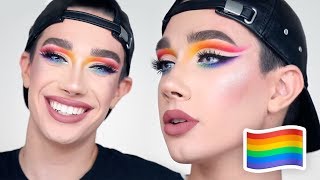 RAINBOW CUT CREASE PRIDE MAKEUP TUTORIAL [upl. by Mcculloch]