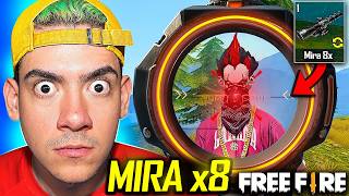 USE LA MIRA x8 POR PRIMERA VEZ EN FREE FIRE   TheDonato [upl. by Rehnberg]