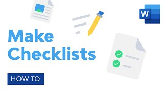 How to Make Checklists in Microsoft Word [upl. by Ruford]