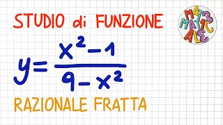 STUDIO DI FUNZIONE  funzione razionale fratta  FS75 [upl. by Ynafit]