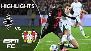 Bayer Leverkusen vs Borussia Monchengladbach  Bundesliga Highlights  ESPN FC [upl. by Eelyme608]