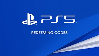 Redeeming Codes on PS5 Consoles [upl. by Yebot321]