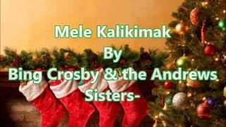 Mele Kalikimaka with Lyrics By Bing Crosby amp the Andrews Sisters [upl. by Yer]