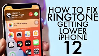 How To Fix iPhone 12 Ringer Volume Getting Low On Incoming Call [upl. by Remark]