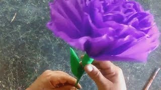 CÓMO HACER FLORES DE PAPEL CREPÉ y hacer coronas para el dia de muertos HOW TO MAKER FLOWER PAPERS [upl. by Cami]