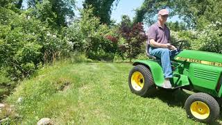 John Deere 214 Electric Lawn Garden Tractor Conversion drive around [upl. by Eran119]