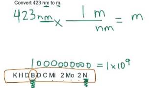 Conversion  nanometers to meters [upl. by Premer307]