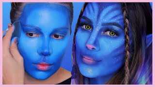 AVATAR HALLOWEEN MAKEUP TUTORIAL EASY STEP BY STEP [upl. by Airet]