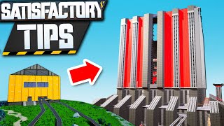 Satisfactory Building Tips for making an AMAZING Base [upl. by Rosati]