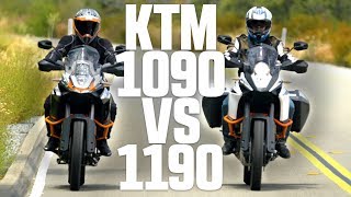 KTM 1090 vs 1190  4K [upl. by Nawd]