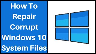 How To Repair Missing Or Corrupted System Files Using the System File Checker Tool In Windows 10 [upl. by Ajnin145]