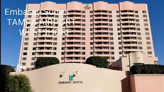 Embassy Suites Tampa Airport Westshore Room Tour 302 [upl. by Dnalram423]