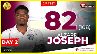 Alzarri Josephs Innings Highlights  Day 2  2nd Test Match  West Indies Tour Of Bangladesh  2021 [upl. by Terence]