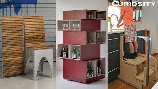 MUEBLES INCREÍBLES E INGENIOSOS PARA AHORRAR ESPACIO [upl. by Ydahs992]