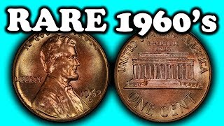 MOST VALUABLE PENNIES FROM THE 1960S  SUPER RARE PENNIES WORTH MONEY [upl. by Sheena]