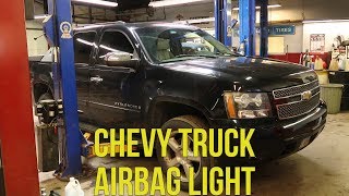 Airbag Light On Chevy Crash Sensor Replacement [upl. by Nnayrrehs]