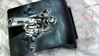 AIRBRUSH MIT SCHABLONEN [upl. by Ahsetel443]