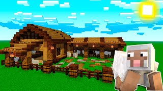 Minecraft COMO FAZER UM ESTÁBULO PARA OVELHAS NO MINECRAFT  CONSTRUÇÕES3 [upl. by Naomi]