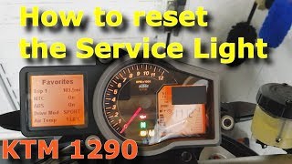 How to Reset the Service Indicator Light  KTM 1290 Superduke R [upl. by Assele]