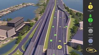 Westshore Interchange Design Animation [upl. by Eidolem848]